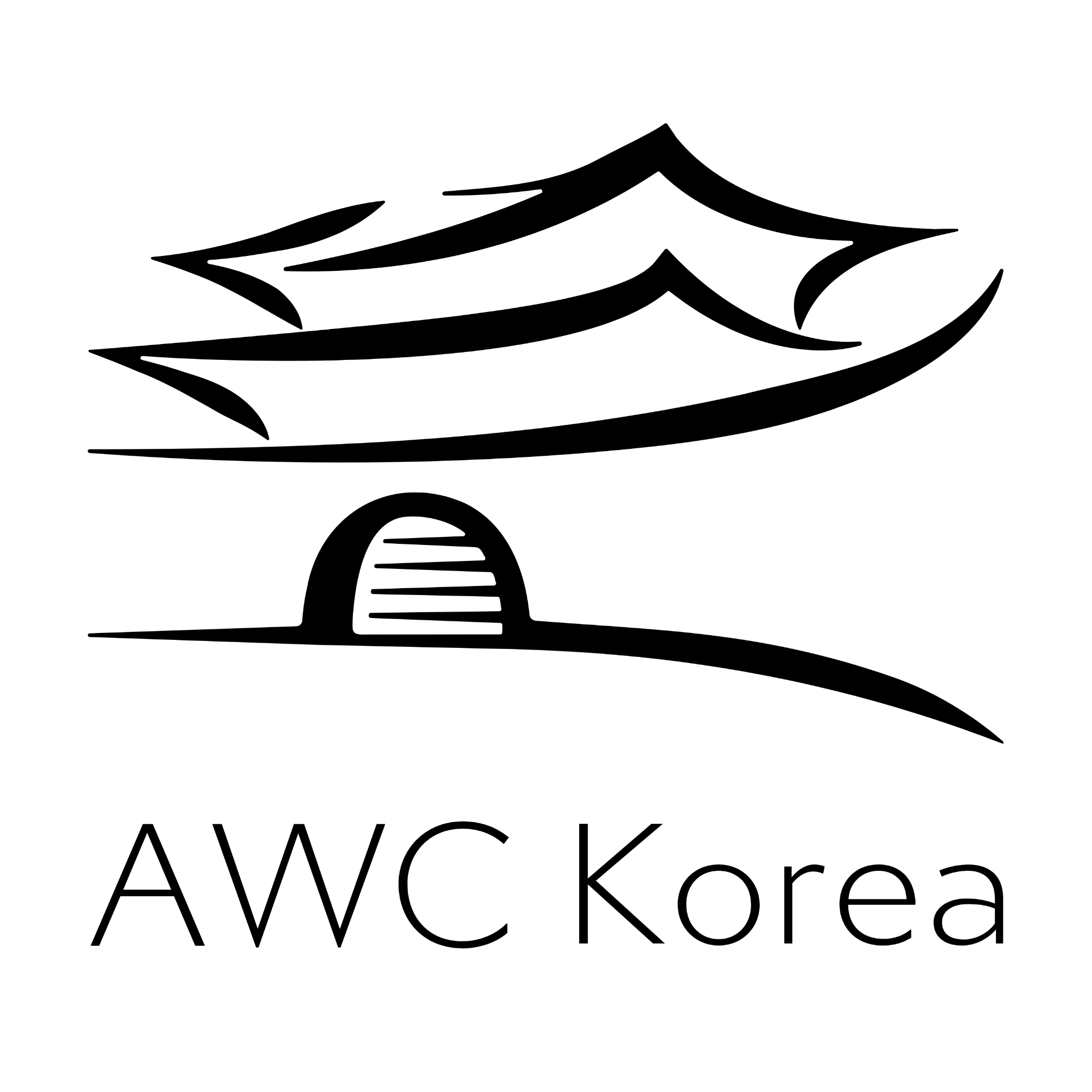 AWC Korea logo, black